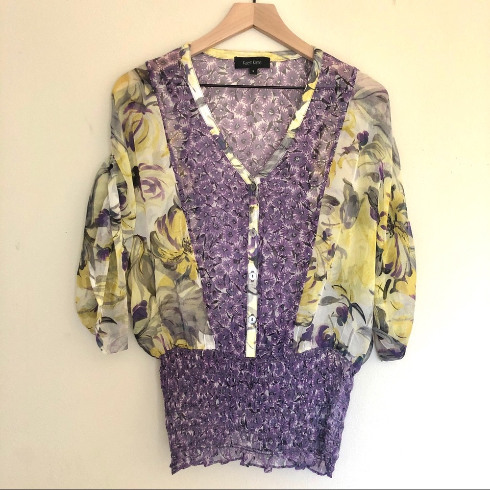 Anthropologie Karen kane silk blouse top small